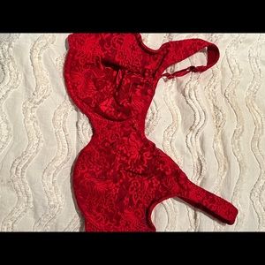 Cacique Red Lace Bra